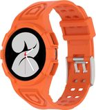 Wigento Samsung Galaxy Watch 5 Pro 45mm siliconen horlogeband met geïntegreerde behuizing