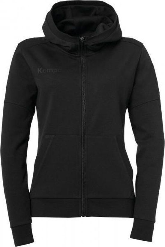 Kempa Status Hood Jacket Dames - sportvest - zwart - XS