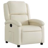 VidaXL Accent Chair Faux Leather Cream Colour