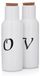 DUKA OLJA Set van 2 bouteilles voor olie en azijn, 300 ml, porselein