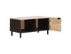 Maison Exclusive Table basse, blanc, 80 x 50 x 40 cm, manguier massif