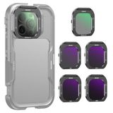 NEEWER Lens Filter Kit (5-pak), Black Pro Mist Diffusion 1/4/ND8/ND16/ND32/ND64 Quick Release HD Optisch Glas Alleen Compatibel met 16 Pro (PA073) & 16 Pro Max (PA074) kooi