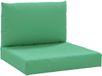 vidaXL Palletkussens 2 st stof groen