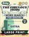 Easy The Fabulous 1950s Vol 2 Word Search for Seniors Extra Large Print