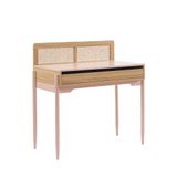 BAÏTA Kinderbureau Paolo roze en rotan