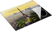 Chefcare Inductie Beschermer Skyline van Parijs - 77x59 cm - Multicolor