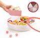 Allecto plus Boîte à bonbons et plat à snacks avec couvercle - Céramique - Rouge - 28,6 x 8 cm