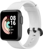 Strap-it Xiaomi Mi Watch Lite siliconen bandje - wit