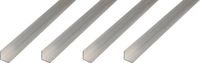 Alberts 4 x BA-Profil, hoekprofiel, aluminium, naturel, 30 x 30 x 1,3 mm, lengte 1 m