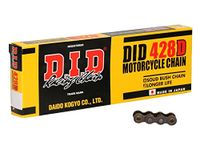 DID 428D CHAIN (Black & Black) - Length: 148 links with clip joint (RJ)