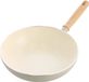GreenChef Nordics Keramische Inductie Wokpan Zonder Deksel 28cm/3.7L - PFAS-vrij - Crème