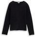 Tom Tailor Pull en maille en fil fantaisie - Taille L - rayure noire avec fil fantaisie