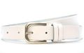 Timbelt Fashion Leren Riem 3 cm Wit