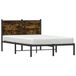 Maison Exclusive Lit en métal de haute qualité, finition chêne fumé, sans matelas, dimensions 120x200 cm