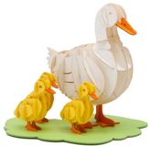 Fridolin 3D papieren model - educatief speelgoed eendenfamilie.