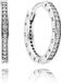 Pandora zilveren Oorbellen Zirkonia's 290558CZ