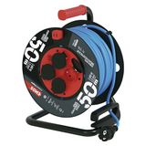 EMOS Extension Cord Reel 4 Sockets, 50m Blue (P08550W)