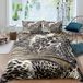 Elzusha - Housse de couette avec imprimé léopard Super King Size