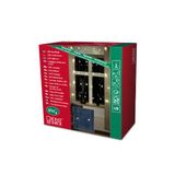 Konstsmide 3758-103 LED rideau de porte acrylique 40 étoiles lumières 40 diodes blanc chaud transformateur interne 24V câble transparent