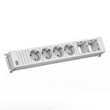 Bachmann POWER FRAME 4xCEE7/3 2xCM 0,2m GST18 RAL9010