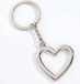 Heble® Hartvormige Sleutelhanger - Hart zilver