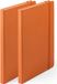 Merkloos Notitieboekje - 2x - met elastiek - A5 - oranje - 100 pagina's - Hardcover