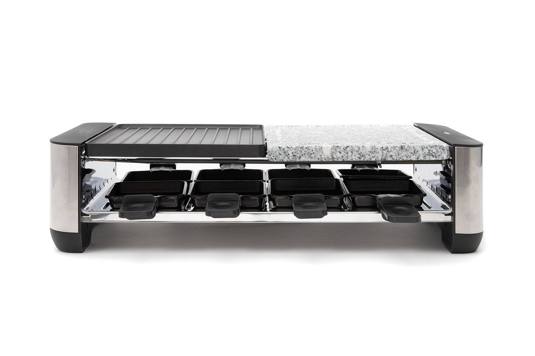 FRITEL RSG 3280 Raclette Grill - 8 Personen - 1400W - Zwart/inox