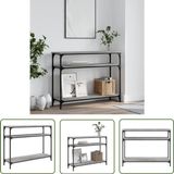 vidaXL Wandtafel 100x29x75 cm bewerkt hout grijs sonoma eikenkleurig