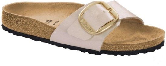 Birkenstock Madrid Graceful parelwit goud narrow sandalen dames (S) - 4039854761504