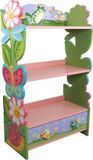 Teamson Kids Grote Houten Boekenkast voor Kinderen - Kinderslaapkamer - Magische Tuin - 55,9cm Lang
