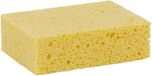 Merkloos / Sans marque Schoonmaak spons - 3x - geel - 13 x 9 x 3,5 cm - viscose - schoonmaakspons - biologisch afbreekbaar - schoonmaakartikelen / keukensponzen