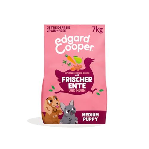 Edgard & Cooper Hondenvoer Droog graanvrij puppyvoer puppy hond junior 7 kg eend & kip met veel vers vlees, smakelijk en evenwichtig voedsel