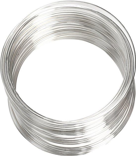 creotime Memory Wire 0,8 mm verzilverd