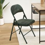 5Five Vouwstoel/Klapstoel Flexy - Metalen Frame - 47x47x80cm - Groen