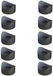 cyclingcolors 10x afstandhouder kunststof concaaf enkele wig buis as sluitring houder, D = 17 d = 6 L = 5