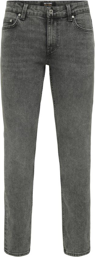 ONLY & SONS ONSLOOM SLIM 4377 EY BOX JEANS - Heren - Jeans - Grijs - W30 x L32