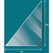 Invicta Vitre Pow-wow - Verre Triangle Isocèle Côté Gauche Pour Poêle À Bois - 224 x 610 x 4 mm - 4 mm