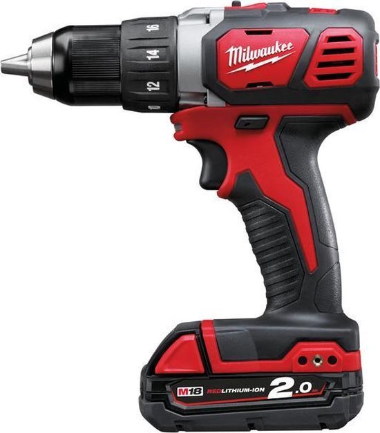 Milwaukee M 18 BDD 202 C 18 V accu schroef boormachine set 2 x 2