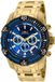 Invicta Pro Diver - SCUBA 24856 Montre à quartz pour homme - Acier doré - Cadran bleu - 51 mm