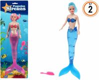 BigBuy Fun Sirène Poupée Sirenas 42 x 15 cm Multicolore