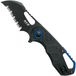 MKM Knives MKM Isonzo FX03-1PBK Hawkbill Serrated Black FRN zakmes - Jesper Voxnaes design