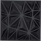 VEVOR 3D Wandpanelen Set van 33 30x30cm Wandbekleding Wanddecoratie Diamant Zwart