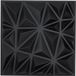 VEVOR 3D Wandpanelen Set van 33 30x30cm Wandbekleding Wanddecoratie Diamant Zwart