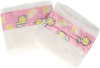 Happy People Poppenluiers - 2x - multikleur - stof/kunststof - 13 x 11 cm - poppenaccessoires