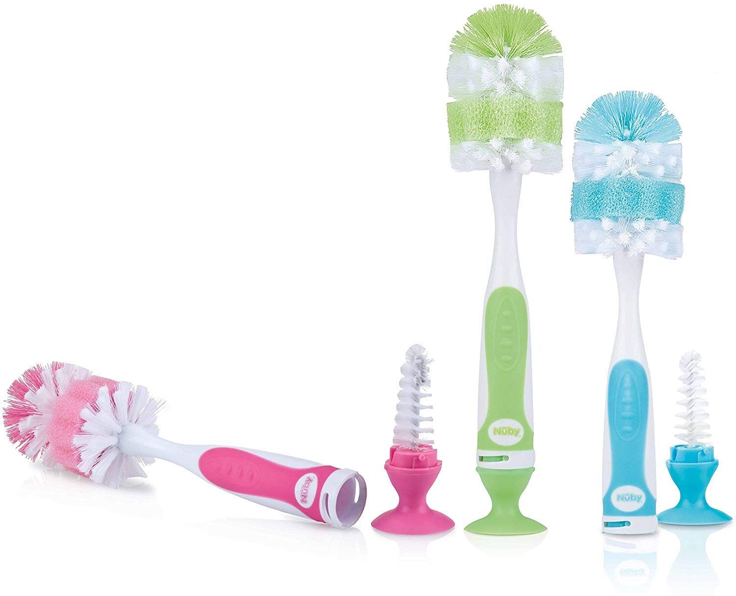 Nuby Natural Touch Speenborstel 2in1 1 stuk