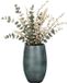 Mica Decorations Plantenpot Porto - Keramiek - Donkerblauw Glans / Ribbels - D30 x H50 cm