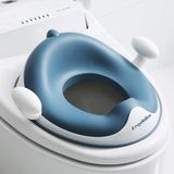 ANGELBLISS Toiletbril voor kinderen, met trap, duurzame toilettrainer, brede en antislip treden, zachte wc-bril, draagbaar en opvouwbaar, geschikt voor V-, U- of O-vormige toiletten