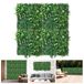 Gazon artificiel Panneaux muraux en gazon artificiel - set de 4 pièces, 50x50 cm - Clôture, écran d'intimité, clôture - Haie artificielle, fond photo - Décoration pour balcon et jardin - Vert
