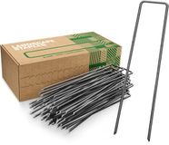GardenGloss Grondankers - Onverzinkt Staal - 100 Stuks - Aardnagels & Haringen - 150x25 mm (Ø 2,7 mm)