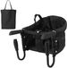 PromoHome® Opvouwbare kinderstoel - Veilige stoel voor aan tafel met 5-puntsgordel en draagtas - geschikt tot 15 kg, zwart